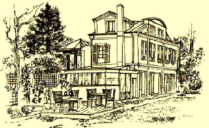 Originalzeichung Villa Montmorency  F.Plard