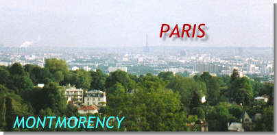 Blick von Montmorency auf Paris